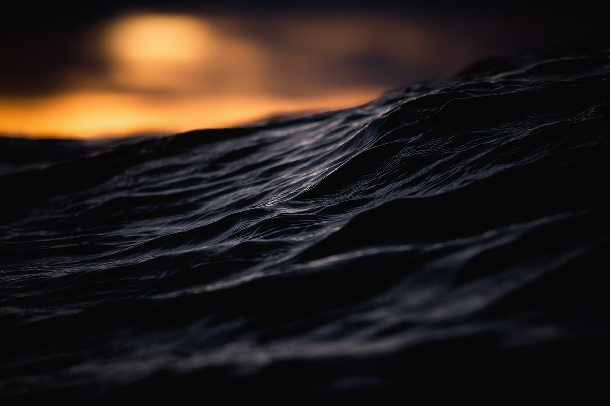 In a sea of texture.