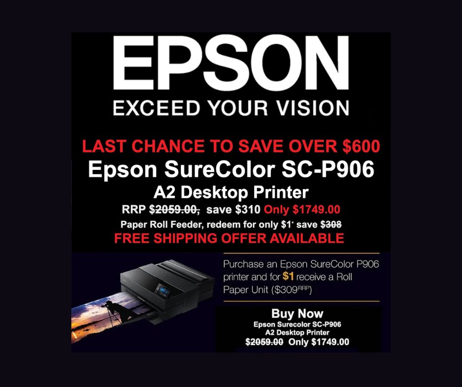 KayellAustralia's tweet image. Ends 30 June - When they're gone, they're gone. --&amp;gt; ow.ly/uMLG50JC8Kc

#KayellAustralia #EpsonAustralia #PrintThat #SureColor