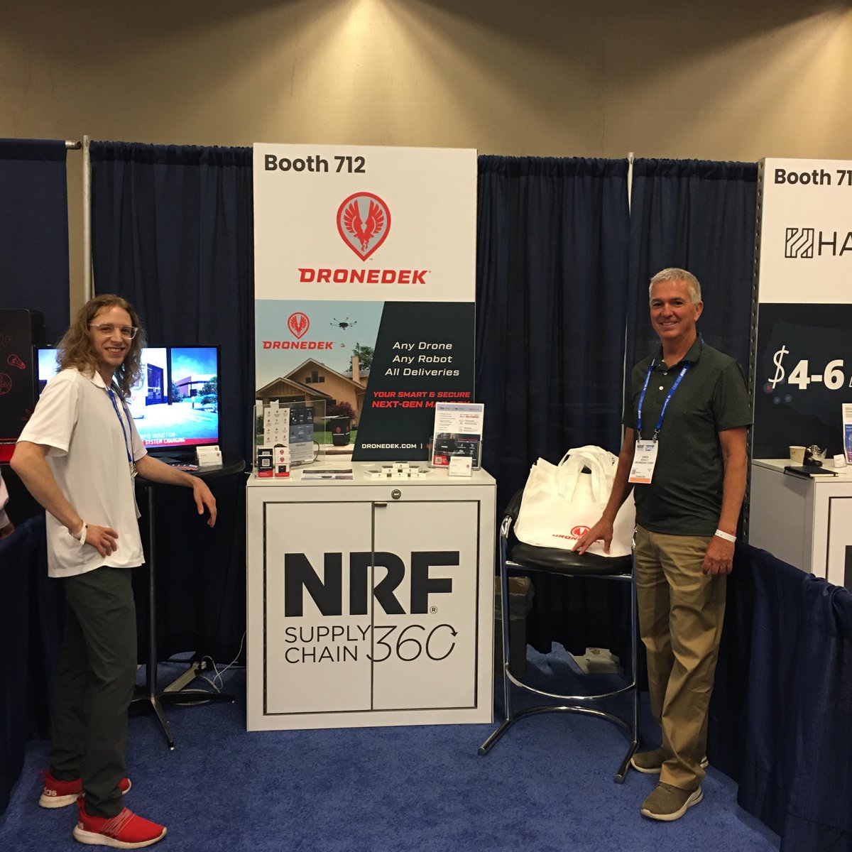 Missed the Dronedek team on Day 1? We’re going to be here at #NRFSupplyChain360 in #Cleveland tomorrow too!

See you at booth #712 in the startup zone 🦅