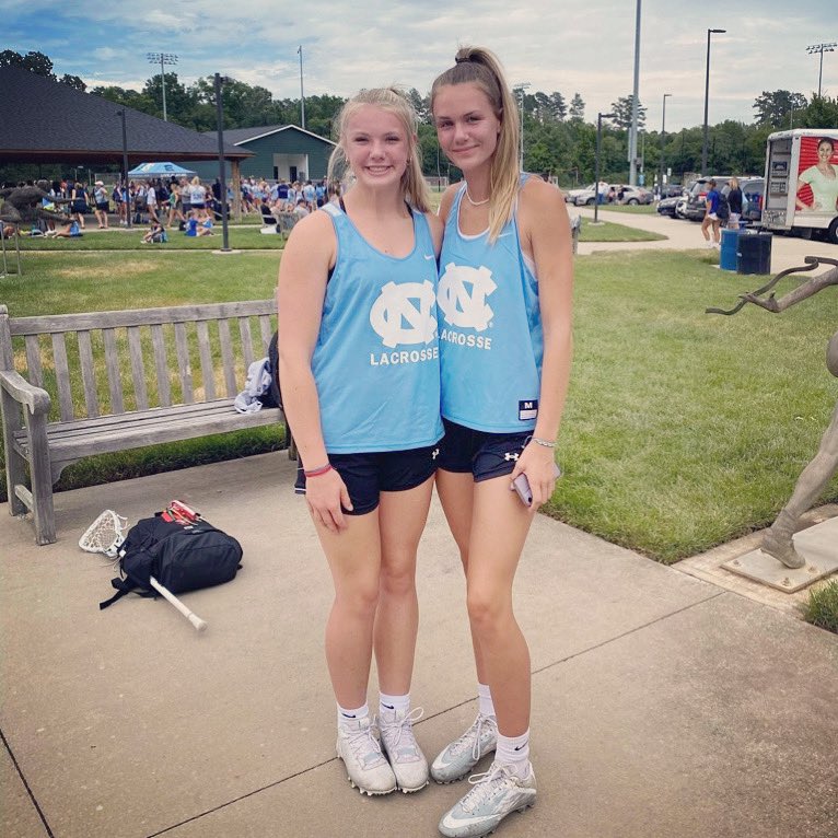 CGTrojanLAX's tweet photo. This week, players from our high school women’s team, Lyla and Emilee, are attending UNC Lacrosse Camp. Have a great week, ladies! 🥍 #cglax #trojanpride https://t.co/aORWOKikm7