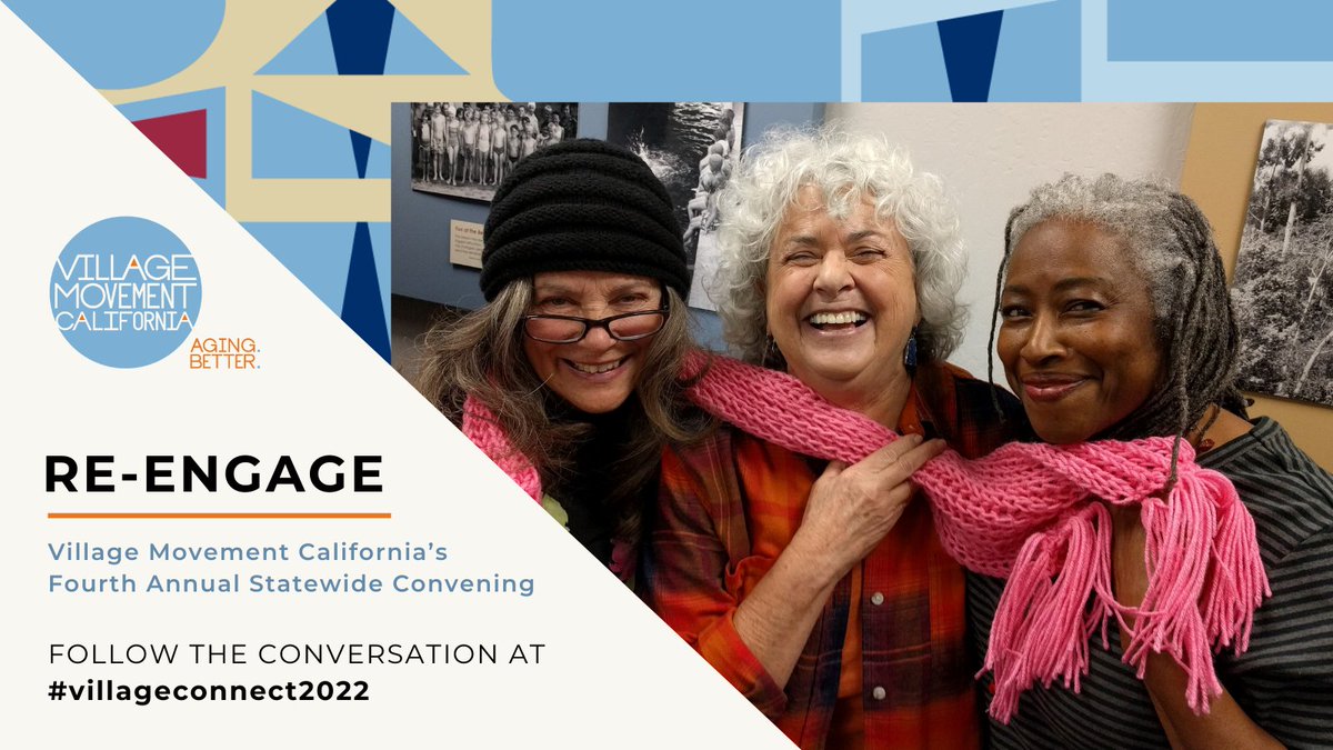 Village Movement California (@villmovementca) on Twitter photo We’re so excited to gather and "re-engage” with <a href="/villmovementCA/">Village Movement California</a> members, volunteers, and partners at our annual statewide convening tomorrow. Follow #villageconnect2022 to learn how we're developing creative aging opportunities for older adults across CA. We’re so excited to gather and "re-engage” with <a href="/villmovementCA/">Village Movement California</a> members, volunteers, and partners at our annual statewide convening tomorrow. Follow #villageconnect2022 to learn how we're developing creative aging opportunities for older adults across CA.