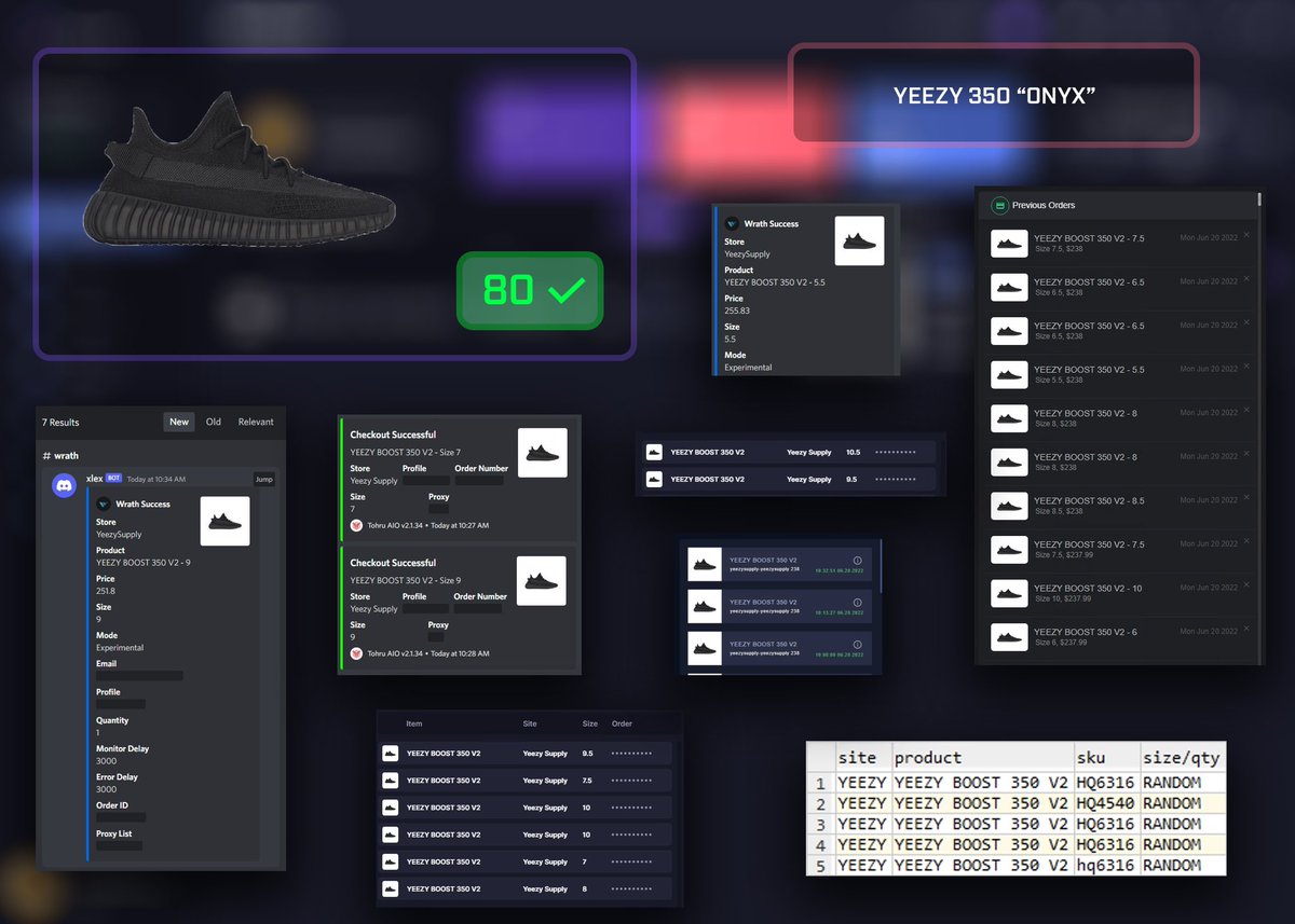 The Cookout (@thecookoutfnf) on Twitter photo 80 clip of Onyx today 😮💨
B: @wrathsoftware <a href="/TohruAIO_/">Tohru AIO</a> <a href="/ValorAIO/">Valor</a> <a href="/MEKRobotics/">MEKAIO</a> <a href="/whatbotisthis/">WhatBot</a>
P: <a href="/HypeProxiesio/">Hype Proxies</a> <a href="/LiveProxies/">Live Proxies</a> @proxydrop_com @OculusProxies <a href="/TheXYZStore/">TheXYZStore</a>
Team stays cooking:
<a href="/C2cammy/">C2cammy🧘🏾♂️</a> @xlexsells <a href="/thesaucelab/">The Sauce Lab</a> <a href="/brando_snkrdon/">Brandon</a> <a href="/Rase23/">Rase</a> @iamdehshuchef 80 clip of Onyx today 😮💨
B: @wrathsoftware <a href="/TohruAIO_/">Tohru AIO</a> <a href="/ValorAIO/">Valor</a> <a href="/MEKRobotics/">MEKAIO</a> <a href="/whatbotisthis/">WhatBot</a>
P: <a href="/HypeProxiesio/">Hype Proxies</a> <a href="/LiveProxies/">Live Proxies</a> @proxydrop_com @OculusProxies <a href="/TheXYZStore/">TheXYZStore</a>
Team stays cooking:
<a href="/C2cammy/">C2cammy🧘🏾♂️</a> @xlexsells <a href="/thesaucelab/">The Sauce Lab</a> <a href="/brando_snkrdon/">Brandon</a> <a href="/Rase23/">Rase</a> @iamdehshuchef