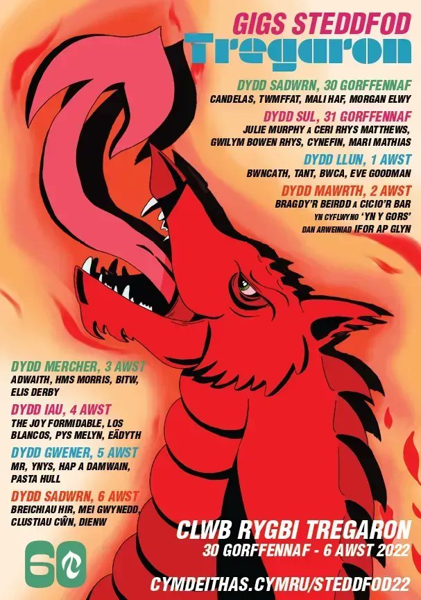 📢 CYHOEDDIAD 

🎶 GIGS STEDDFOD TREGARON 🎶 🎶 GIGS STEDDFOD TREGARON 🎶

Mae tocynnau gigs Steddfod ar werth *nawr* 👉 siop.cymdeithas.cymru/cynnyrch/stedd…