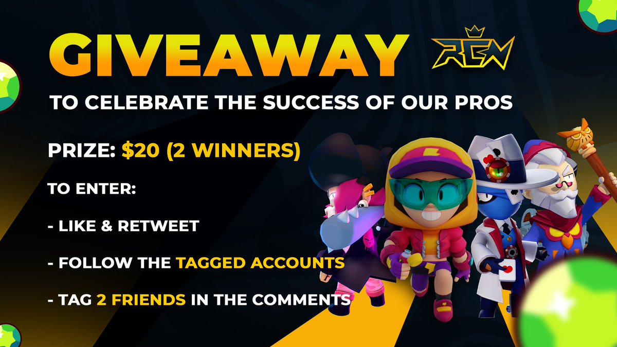 Reconic Esports (@reconicesports) on Twitter photo 2x Brawl Pass Giveaway!
We’re excited to host this epic giveaway in collaboration with our NA Pro Roster!
To enter:
✅ Follow <a href="/ReconicEsports/">Reconic Esports</a> <a href="/Alyanys_/">ETN Alyanys</a> @Nathan6904bs <a href="/Gatsby_0010BS/">Malíbu</a> <a href="/Jheartbs/">Jheart</a>
❤️ Like
♻️ Retweet
👥 Tag 2 Friends
Ends in 1 week! 2x Brawl Pass Giveaway!
We’re excited to host this epic giveaway in collaboration with our NA Pro Roster!
To enter:
✅ Follow <a href="/ReconicEsports/">Reconic Esports</a> <a href="/Alyanys_/">ETN Alyanys</a> @Nathan6904bs <a href="/Gatsby_0010BS/">Malíbu</a> <a href="/Jheartbs/">Jheart</a>
❤️ Like
♻️ Retweet
👥 Tag 2 Friends
Ends in 1 week!