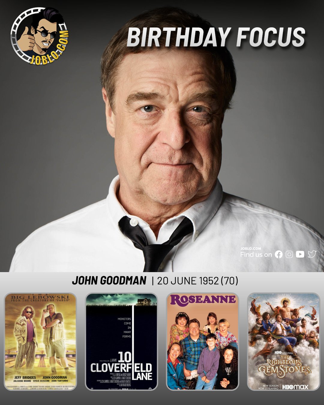 Wishing a very happy birthday to John Goodman!     