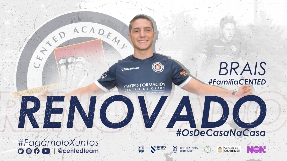 aurienseoficial's tweet photo. 🧨💙🤍 OFICIAL | Brais renova no ataque polas bandas do sénior #CENTED2223 

Pechamos unha xornada máis con #OsDeCasaNaCasa!

Desde a Ponte Romana Brais está #FacendoProvincia e con gañas de conquistar xa a 22/23! #FagámoloXuntos

#FamiliaCENTED https://t.co/UJJHm2ZIAW