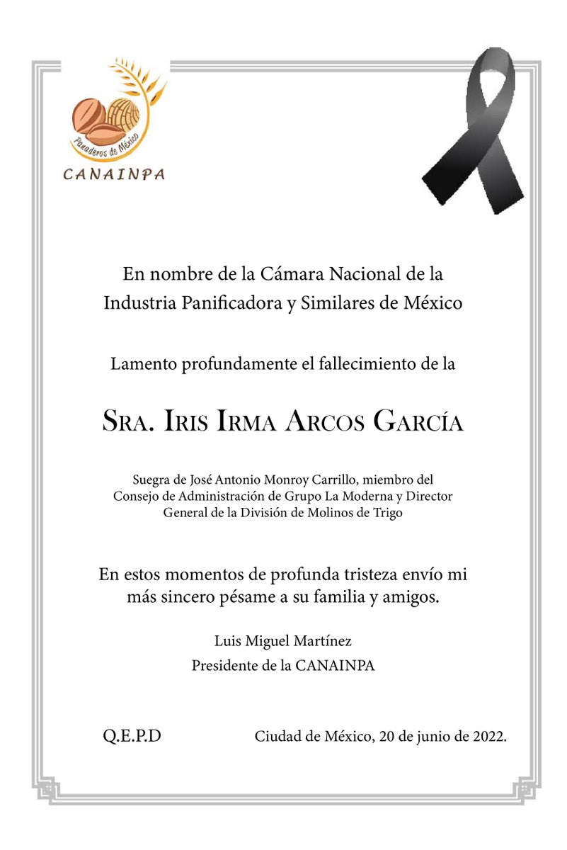 Presidencia CANAINPA tweet media