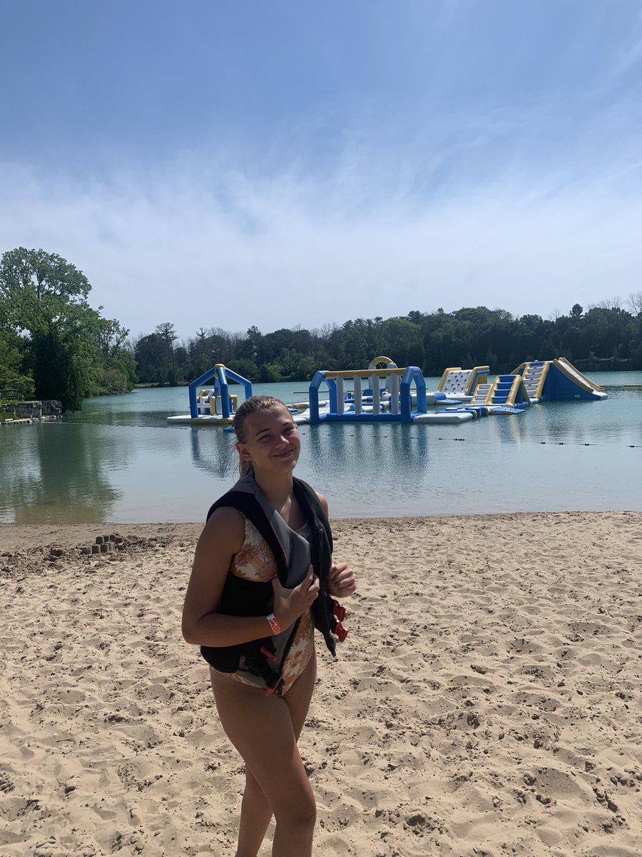 Just when I spend 6 months moaning about my weather- I am delivered a day like today. Thanks Wisconsin for 95 sunny and a fun obstacle course in a quarry.