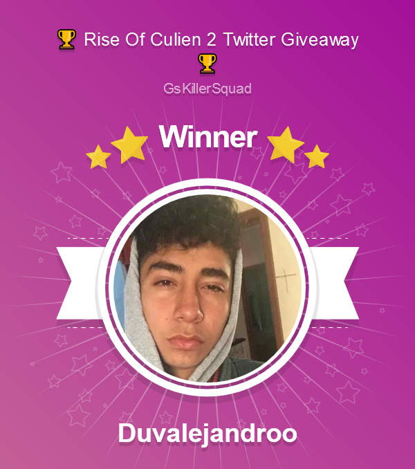 🎉🎊 Aaaaaaand the winner of twitter giveaway is @Duvalejandroo. Grats on winning an Epic Hero of <a href="/ThetanArena/">Thetan Arena</a>, I'll get in touch with you soon

There will be more prizes up for grabs in the next tournament. Join discord.gg/killersquad if you'd like to be part of the fun😃

#NFT