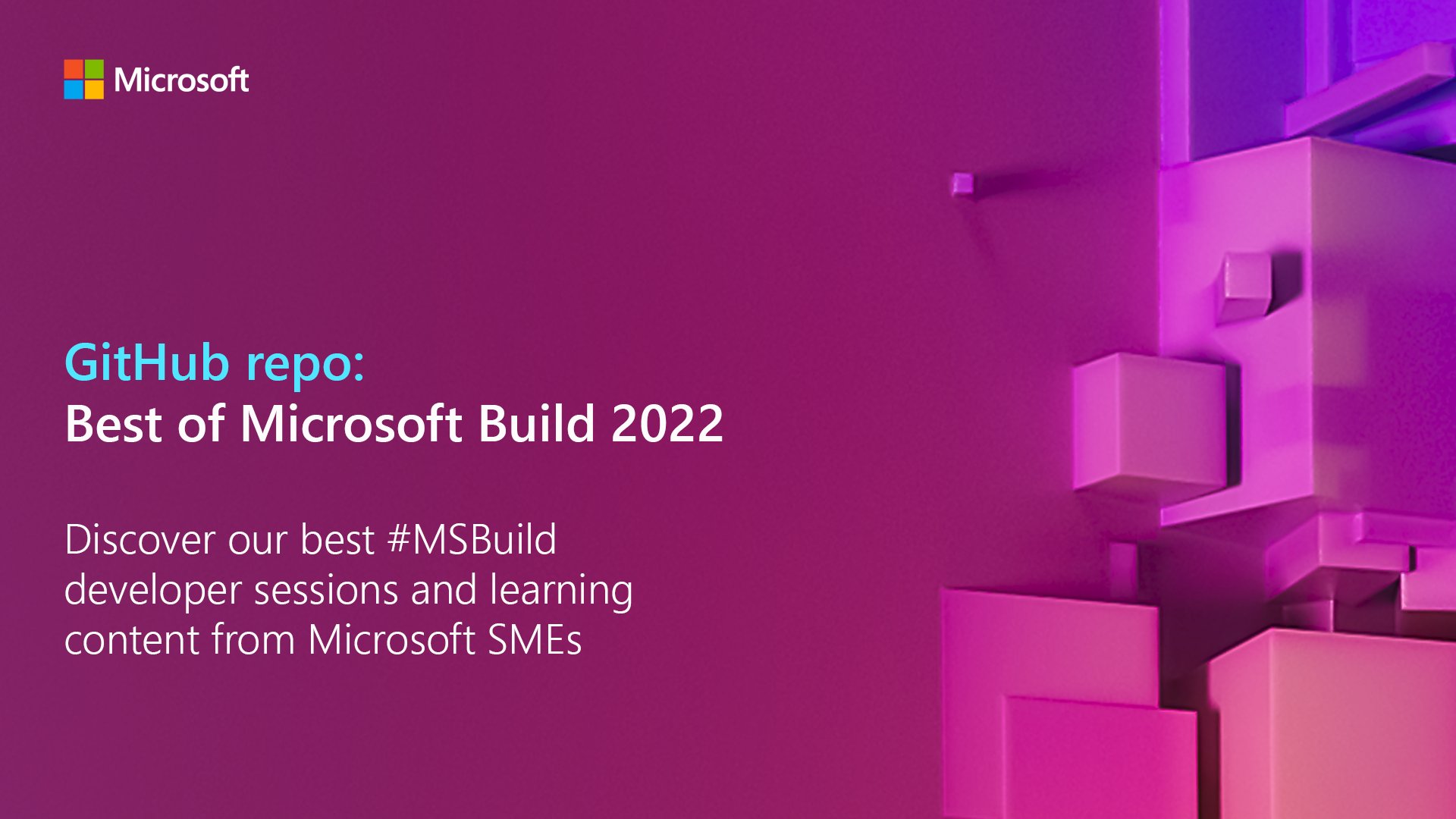 Microsoft Reactor on Twitter "Discover MSBuild developer sessions