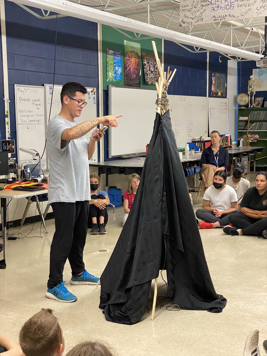 The humidity was high but the engagement was higher with Kurt Natomagan as he lead us through tipi teachings #spslearn <a href="/StoonPubSchools/">Saskatoon Public Schools</a> <a href="/MontgomeryElem1/">Montgomery Elementary School</a>