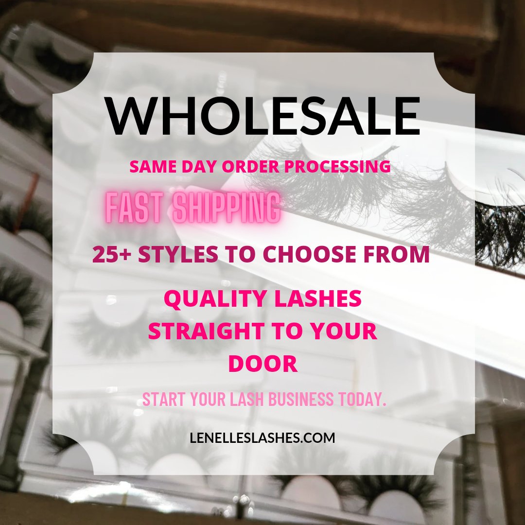 Stop waiting on a sign to start your business &amp; start it today PLUS Take 20% off all wholesale + retail items. 🥳 This won't last long! Shop now, Pay later available at checkout with SEZZLE 💕 at LenellesLashes.com 
#lenelleslashes #lenellesbabes #lashwholesale