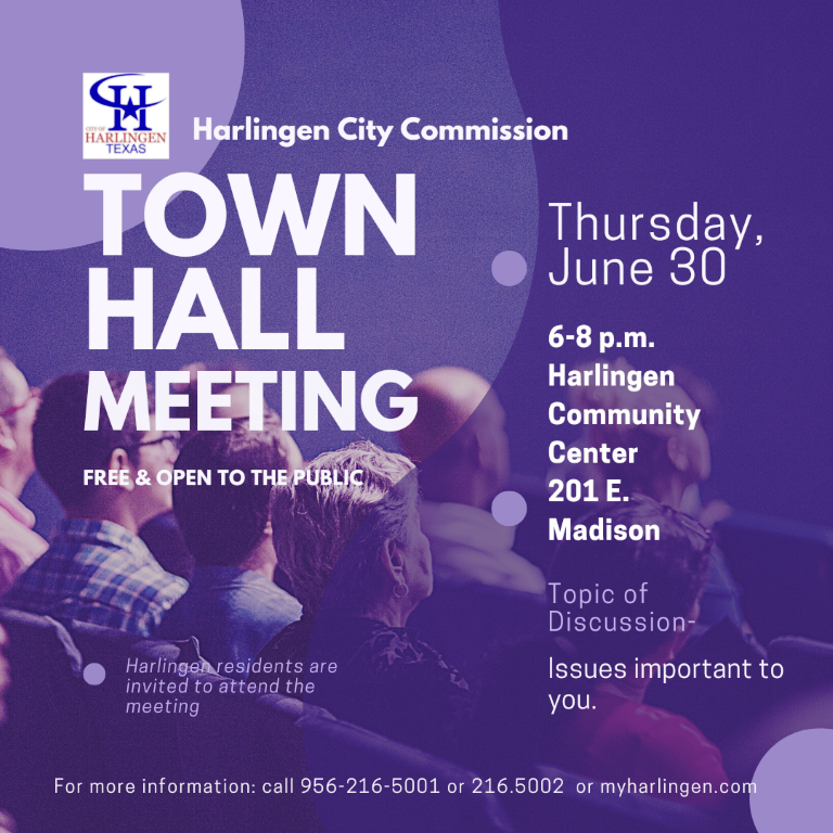 HGNLibrary's tweet image. Harlingen residents - your elected officials want to hear from you. Join the Harlingen City Commission for a town hall meeting on June 30 to talk about issues important to you!