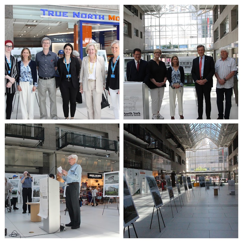 Thank you Mayor Tory, Councillor Pasternak, Councillor Carroll, Councillor Filion and the North York Central Library for supporting the North York Historical Society's celebration of the creation of the Township of North York, 100 years ago on June 13, 1922.
