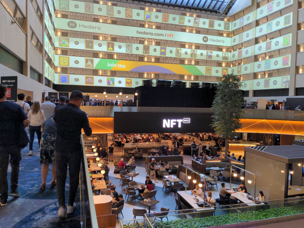 waynester5's tweet photo. Hello #NFTNYC ! and so it begins https://t.co/VkpKl4Md50