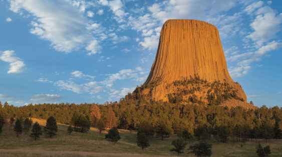 Today in STEM History: In 1906, Devils Tower was named the first national monument in the US. Scientists have many theories as to how this geological anomaly came to be. One suggests that it was formed by magma which cooled underground and was later exposed by erosion.