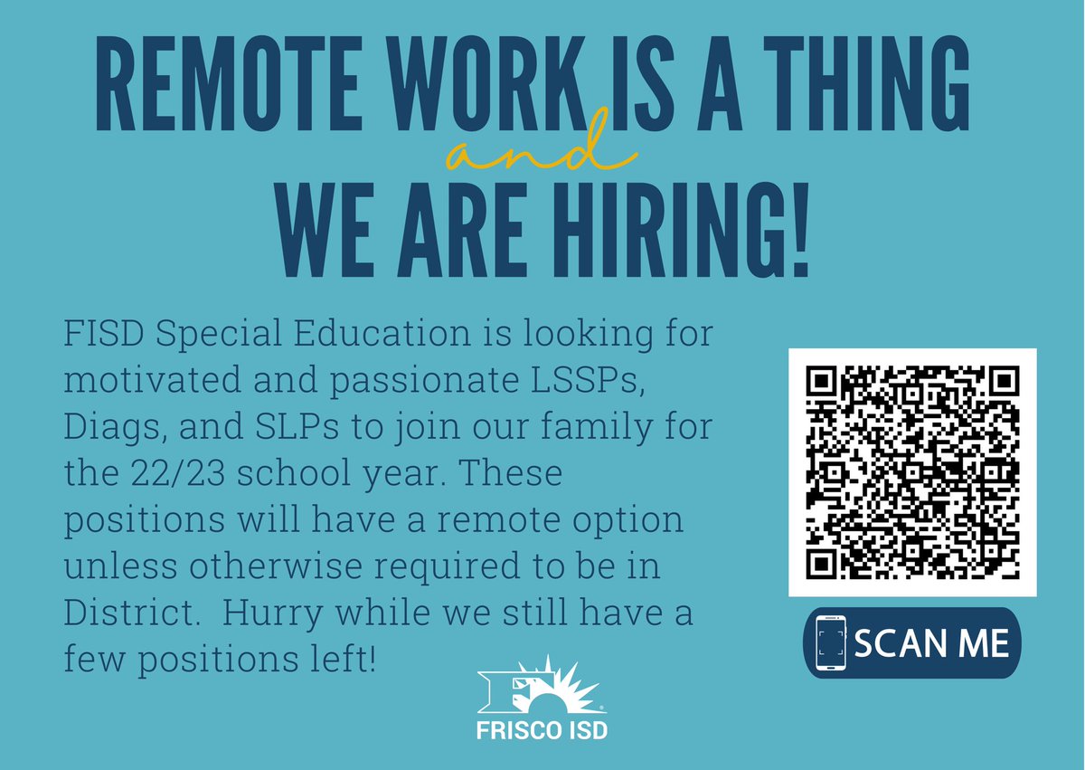 gmjackson's tweet photo. Come join us! Significant remote working options are available for specific positions. Great and unique opportunity! #joinourfamily #supportincludeempower https://t.co/Vqvvr5AOb4