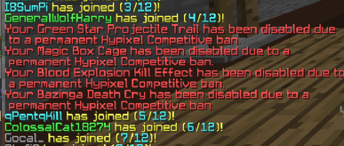 FatBan04's tweet photo. HELLO??? I RANDOMLY GOT PERM COMP BANNED ON HYPIXEL WHILE I WAS IN A GAME BUT I CAN JOIN A RANKED GAME???? FIX YOUR SERVER HYPIXEL https://t.co/ay8xvow2ig