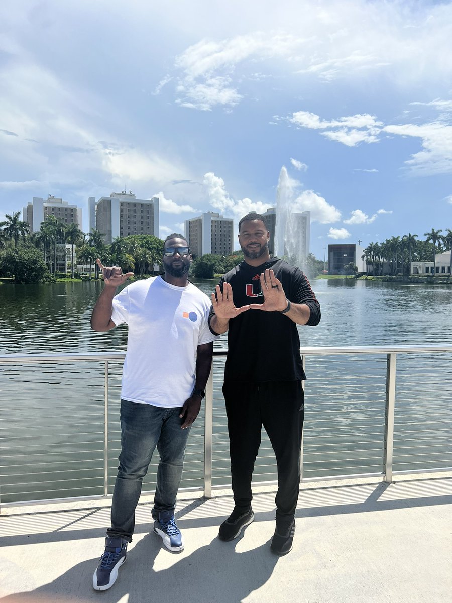 Proud of my brother and Mentor @CoachRodWright ‼️Appreciate the hospitality… we just a couple of young ones tryna get it out the Mud! Miami got a great one! #DontNobdyCare