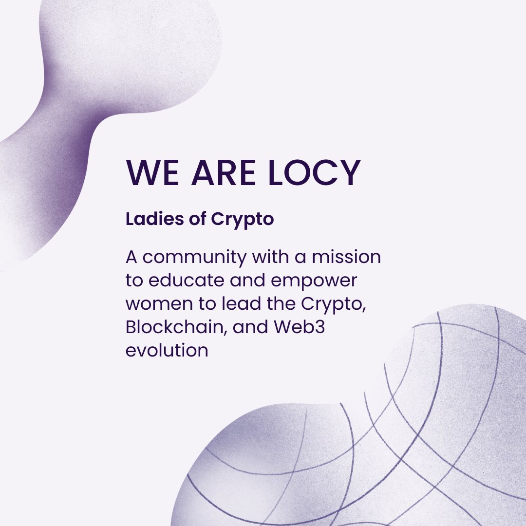 LOCy_web3's tweet photo. We are LOCy (https://t.co/QryKby6hUD), a community with a mission to educate and empower women to shape the Crypto, Blockchain, and Web3 evolution!
#locy #WomeninNFTs #womeninweb3 #WOMENINCRYPTO #Web3 #NFTs https://t.co/WeWtFfVxLz