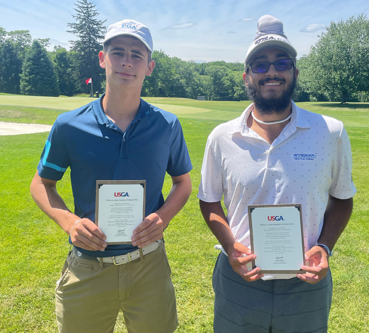 Medford Lakes' Jack Ross and Virginia’s Mehrbaan Singh co-medal at Carlisle CC with day-low rounds of 2-over 74, punch tickets to the #USJuniorAm.

gapgolf.org/usjunioram-qua…
