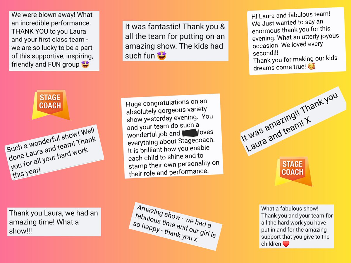 Overwhelmed and delighted by the feedback from last night's show! 💛🧡🖤