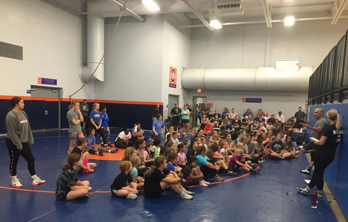 Girls wrestling is exploding in Ohio.  57 girls showed up to this week’s camp at Olentangy Orange. About half of them are brand new to the sport!! #KeepGrowing