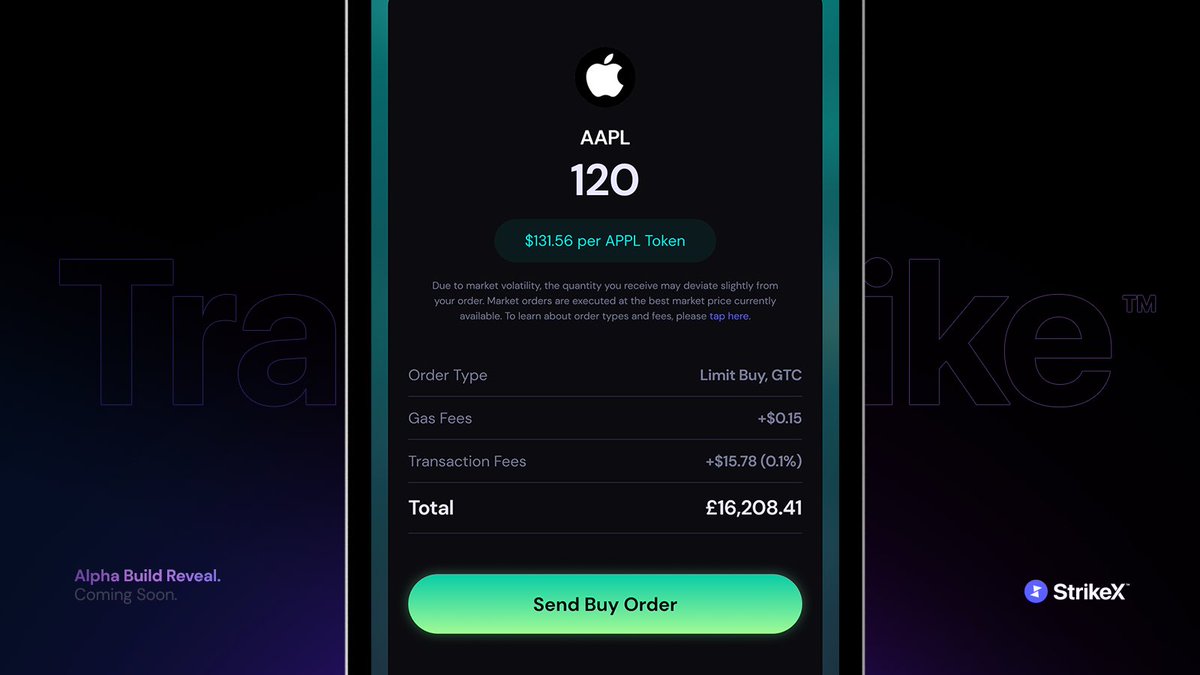 TradeStrikeBVI's tweet photo. 📢 PRODUCT REVEAL

Meet the only trading App you’ll ever need 🤩

Join us this week as we debut our 24/7 Tokenised asset trading platform LIVE on Twitter Spaces - Details to follow 🗓 

TradeStrike #ForThePeople #StrikeX https://t.co/V5ScNeowk5