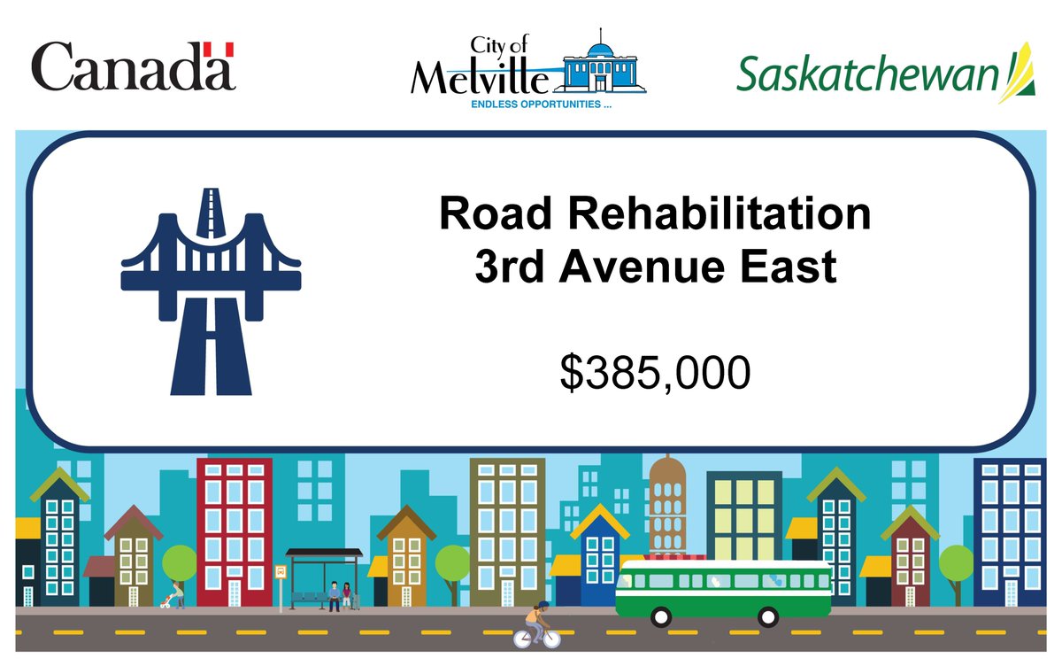 Melville, SK (@cityof_melville) on Twitter photo The Canada Community-Building Fund (CCBF) program, previously known as the federal Gas Tax Fund program in Saskatchewan, is administered by the provincial government to help support municipalities. The City of Melville received $385,000 toward repaving 3rd Ave E. @INFC_eng
<a href="/SKGov/">Government of Saskatchewan</a> The Canada Community-Building Fund (CCBF) program, previously known as the federal Gas Tax Fund program in Saskatchewan, is administered by the provincial government to help support municipalities. The City of Melville received $385,000 toward repaving 3rd Ave E. @INFC_eng
<a href="/SKGov/">Government of Saskatchewan</a>