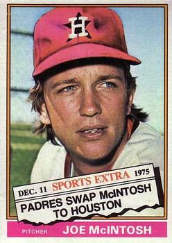 PaintedCap's tweet photo. Joe McIntosh
1976 #Topps Traded #497
Artist’s Motivation: Traded by #Padres with Larry Hardy to #Astros for Doug Rader, 12-11-75.
#PaintedCap Techniques: Electric terra cotta palette (ETCP), Cap bill perspective projection (CBPP), Creative shadow play (CSP). https://t.co/GOdZMyB8Gp