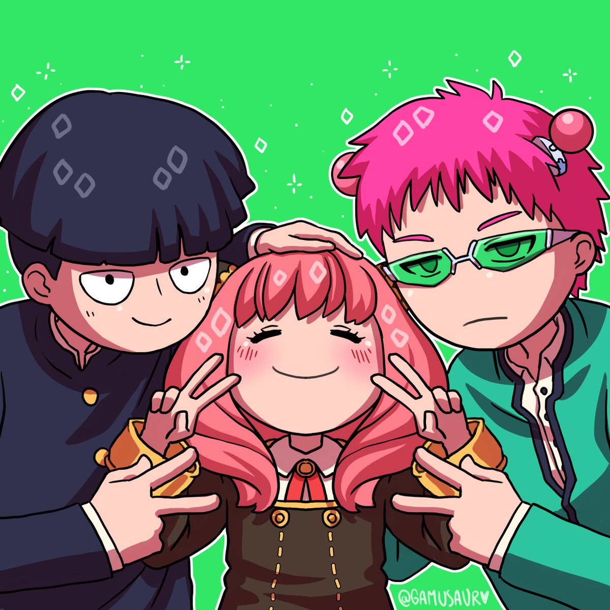 アーニャ(SPY×FAMILY) 「🥄Psychic pals🥄
I love the three of the」|Gamu 🐠✨🌸のイラスト