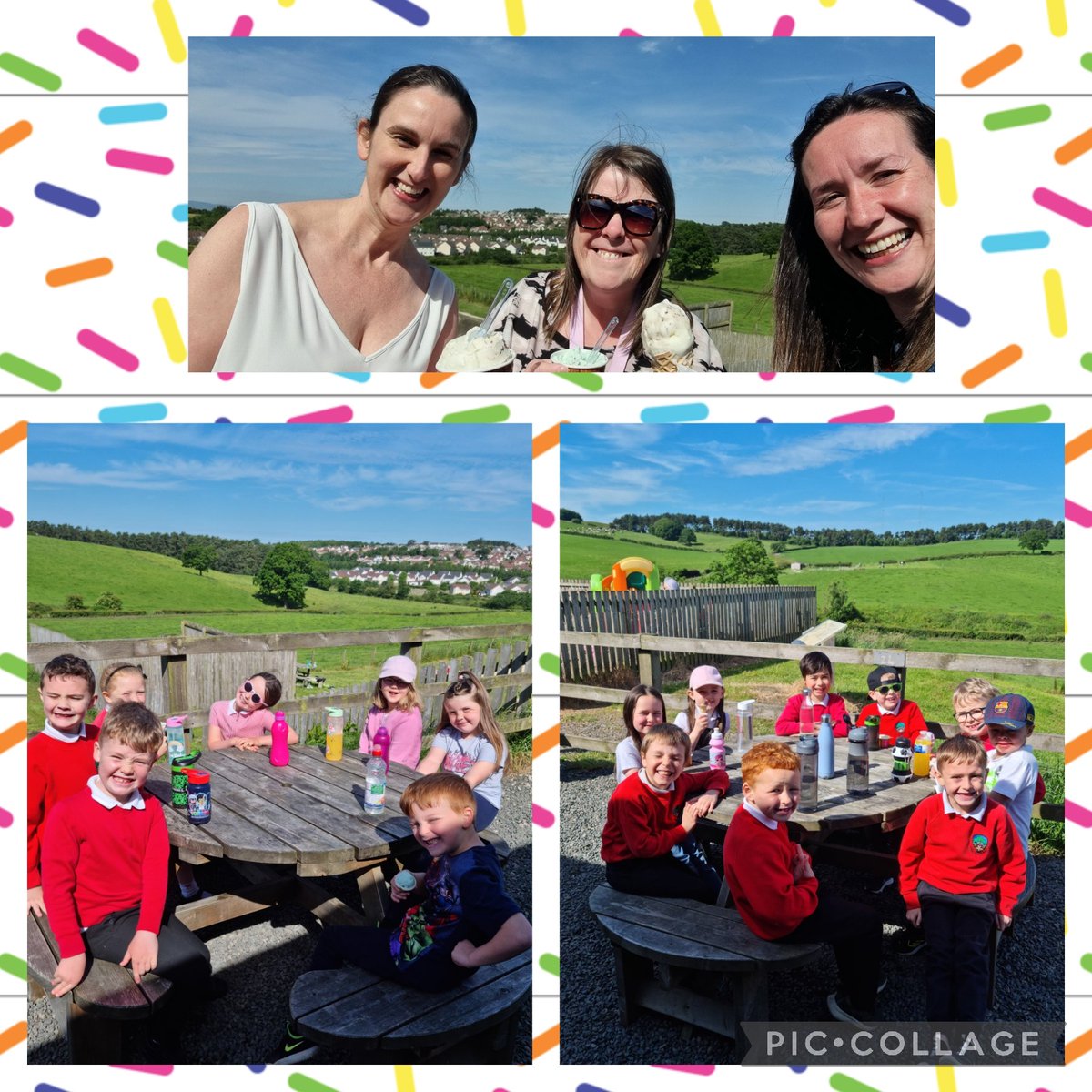 Ice cream, bouncy pillow &amp; playing in the park. What a wonderful way to spend our last Monday morning in P2! 🌞