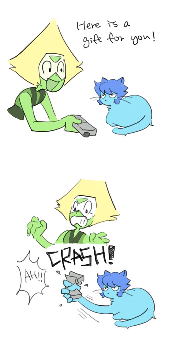 bingzhao8615's tweet photo. #StevenUniverse #lapidot cat universe https://t.co/q9kZzyhR9y