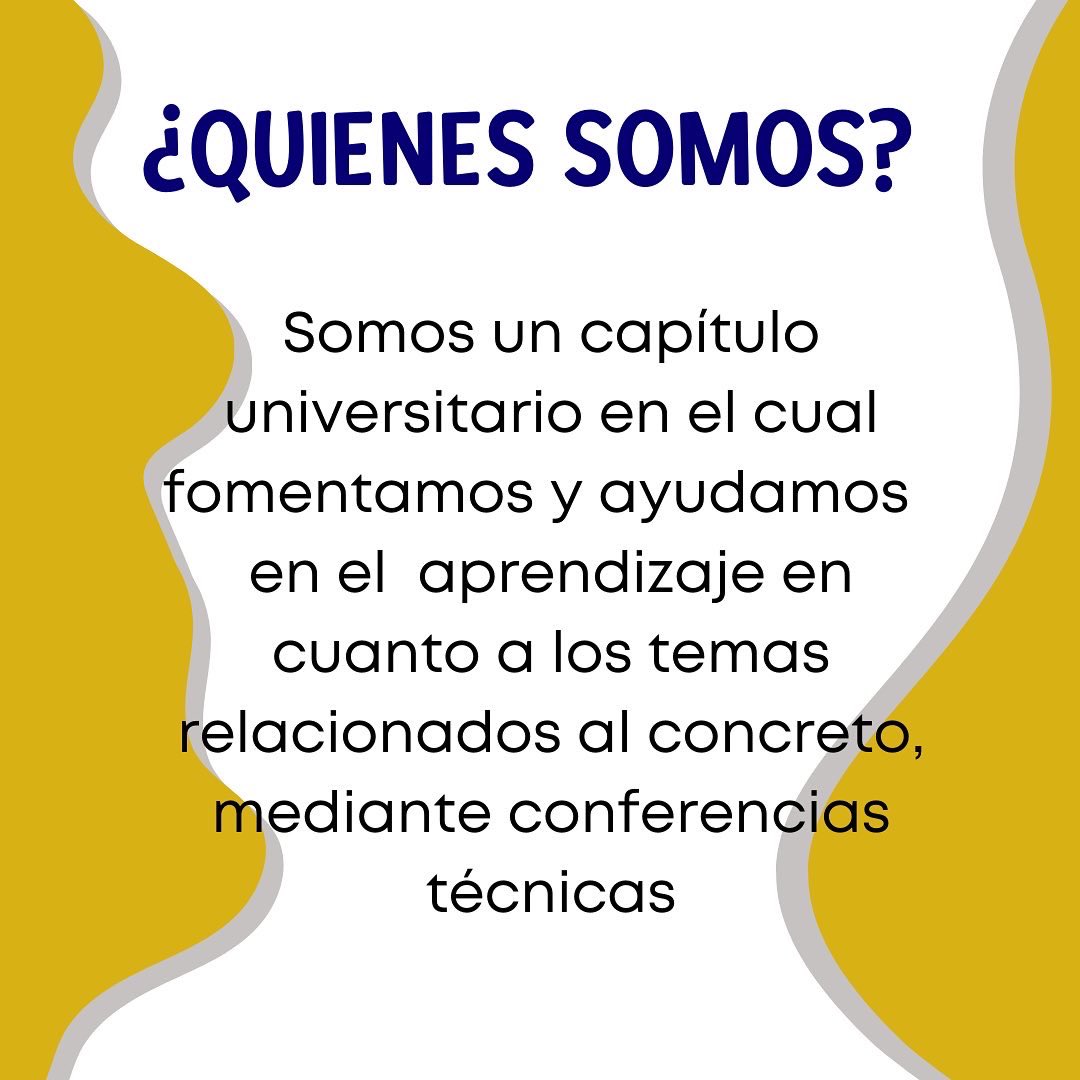 cdieuanl's tweet photo. @seacificuanl Es un grupo estudiantil que pertenece a la Facultad de Ingeniería Civil, tiene como objetivo fomentar y ayudar en el aprendizaje de temas relacionados al concreto.
Te invitamos a conocerlo y formar parte de él.

@Civil_UANL 
#ExcelenciayEducación #UANL #CDIEUANL 🐯 https://t.co/HeNNdeFSvG