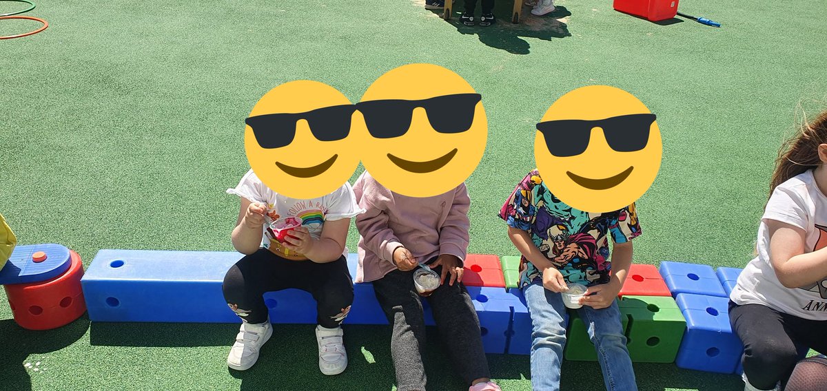playgroup_the's tweet photo. After lunch the boys and girls enjoyed their ice cream in the sunshine.  Thank you to the very generous parent who helped organise the ice cream van 🍦🍦 https://t.co/xSl3HXG9QV
