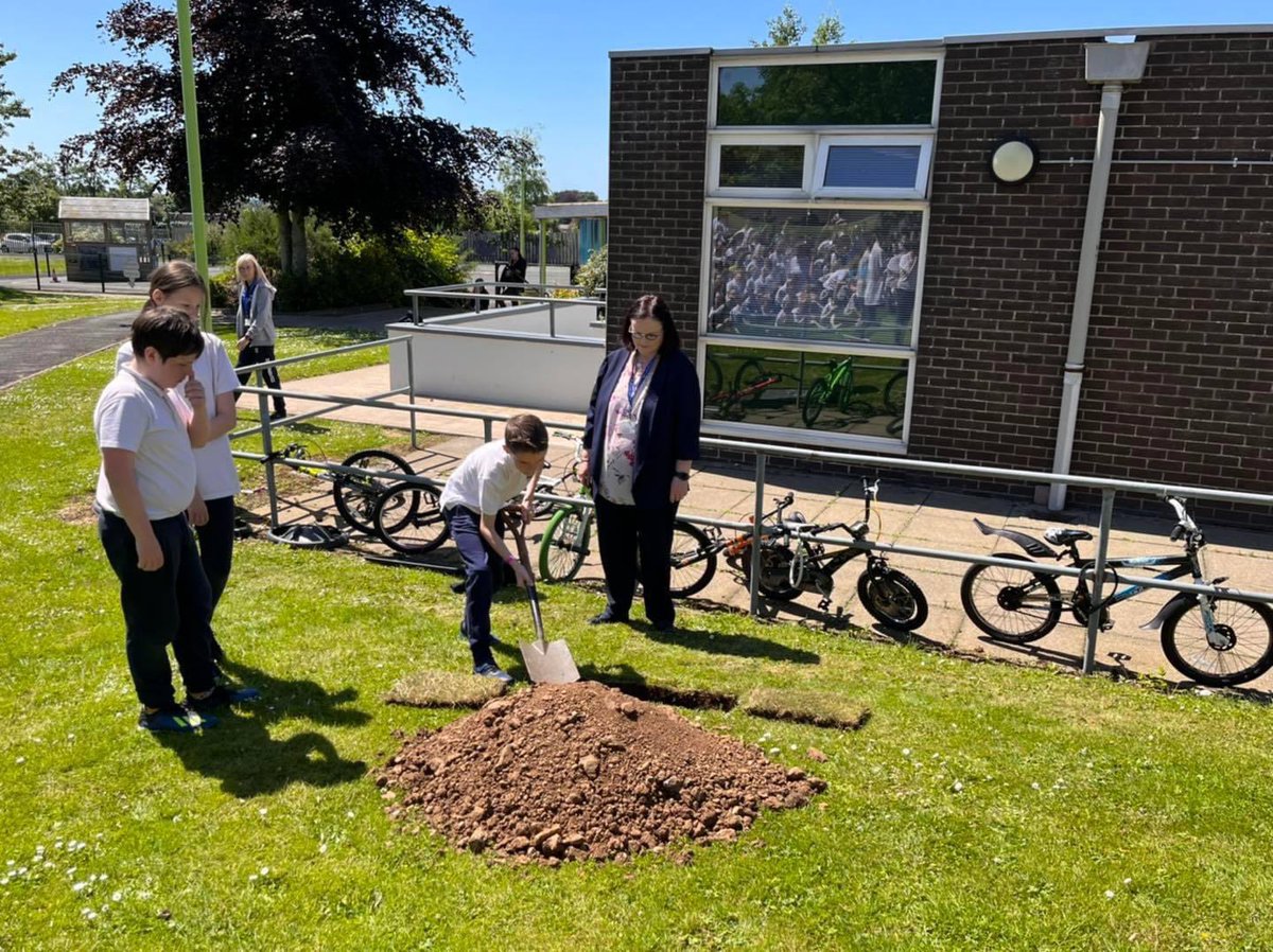 Today we buried our 50th Anniversary time capsule. Inside we put lots of special memories from our celebration week &amp; the children’s hopes for their future careers. We hope to open the capsule in 25 years, on the schools 75th anniversary to see if their predictions came true.