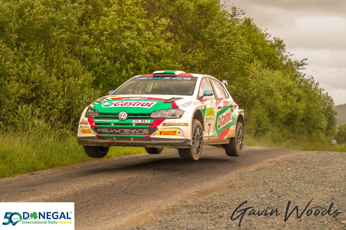 Meirion Evans / Jonathon Jackson take flight, on their way to a 3rd overall at the 2022 Donegal International Rally  #donegalrally