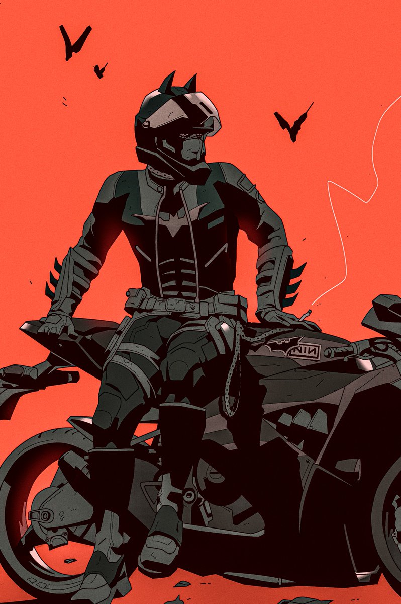 motorcycle motor vehicle ground vehicle helmet 1boy male focus bug  illustration images