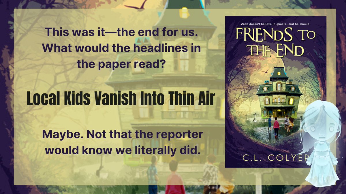 5+ stars! Friends to the End is a wonderful middle-grade paranormal mystery from start to finish. ~ N.N. Light Book Heaven
books2read.com/u/mgE7qx
#mglit #middlegrade #childrensbooks #kidlit #ghosts #Adventure #wrpbks #scbwi #amreadingmg #middlegradefiction