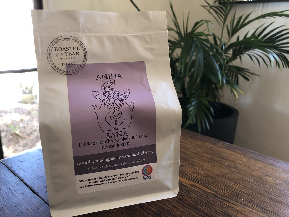 animasanaco's tweet photo. https://t.co/PBUYur0uhb

On #juneteenth, if you want to help make sure black americans have access to mental health, and need coffee anyway, remember Anima Sana gives 100% of profit to black and hispanic mental health and is roasted by the 2022 Roaster of the Year: @LittleWavesCR https://t.co/eiwgljK5PM
