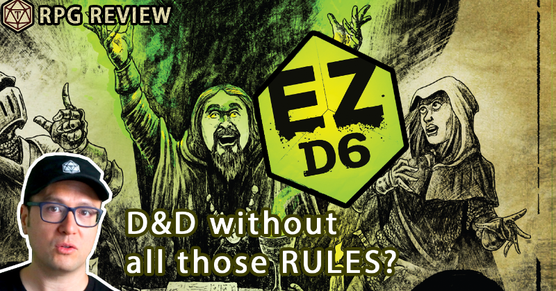 Hope4TTRPGS's tweet photo. Check out this new #ttrpg system EZD6 by @TheDMsCraft! 

This YouTube Video by @DThaumavore does a great job at reviewing and giving you a look into the system! 

I love the use of hero and karma dice!