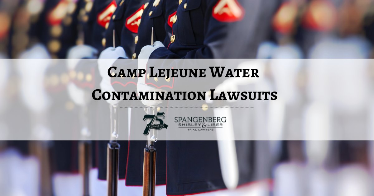 SpangenbergLaw's tweet photo. Veterans and civilians exposed to contaminated Camp Lejeune water can now file lawsuits to recover compensation for their losses. Our award-winning attorneys can evaluate your legal options and guide you through the legal journey ahead. https://t.co/XPp32xbOsR https://t.co/MbXqDBUhpY