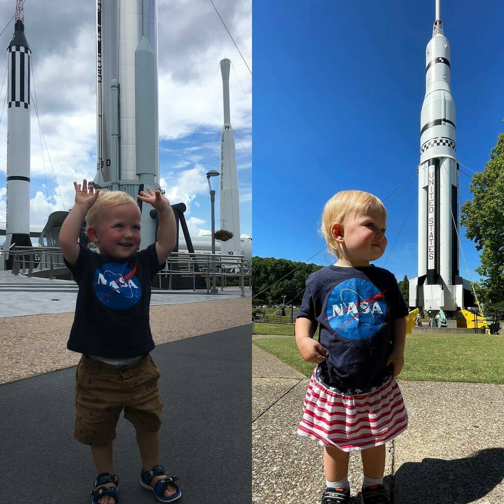 Sam @ Cape Canaveral, FL - July 2018 | Marnie @ Huntsville, AL - June 2022 instagr.am/p/CfClIKIJwm6/
