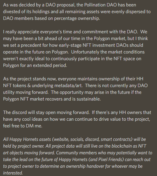 Happy Hornets - Polygon NFT tweet media