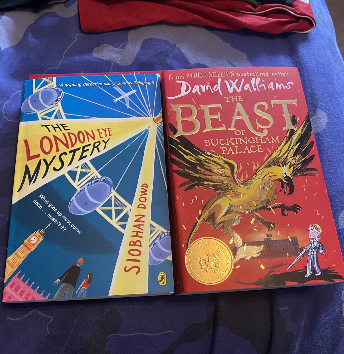 @MasefieldCP James has chosen the perfect books for a long coach journey to London tomorrow @davidwalliams #thelondoneyemystery #thebeastofbuckinghampalace