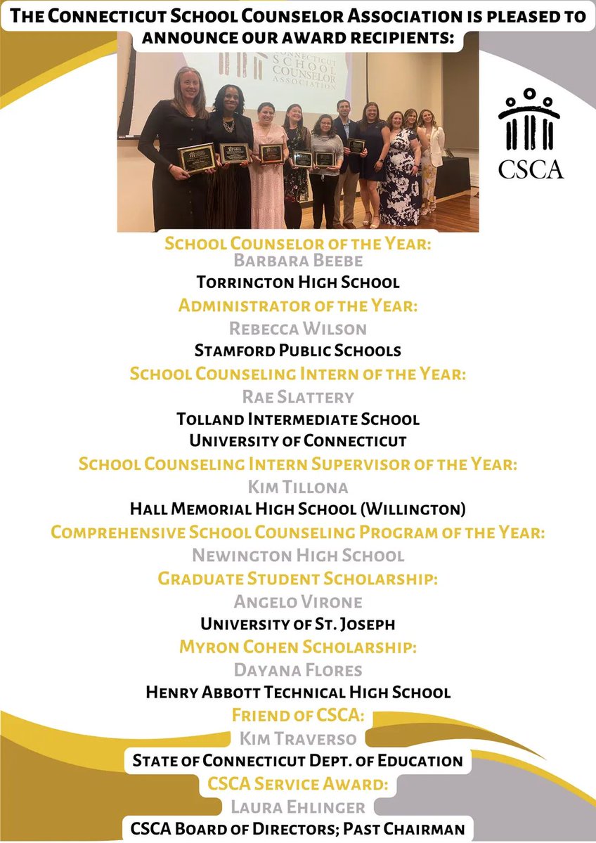 CSCA_Counseling's tweet image. Congratulations 👏🎉