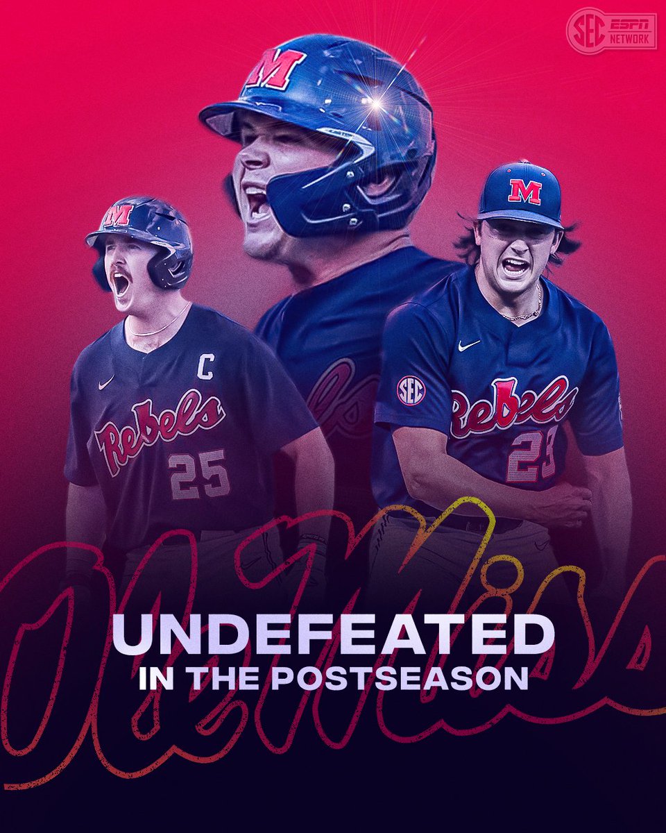The Rebs are hot 🔥 <a href="/OleMissBSB/">Ole Miss Baseball</a>