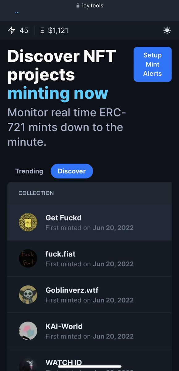 jsmxke1's tweet photo. Yβall see whoβs #1 on Icy Tools right now π #GetFuckd ππ½ @GetFuckdNFT https://t.co/NEpmDZ7bXZ