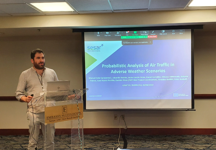 FmpMet's tweet image. @FmpMet is in @USouthFlorida for the 10th edition of the International Conference on Research in #AirTransportation (#ICRAT22)

@ManuSolerArnedo presented the paper:“Probabilistic Analysis of #AirTraffic in #AdverseWeather Scenarios” @SESAR_JU 
➕info: bit.ly/3zM87J7
