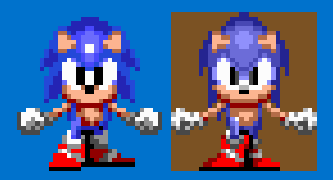 Pixilart - A detailed Sonic 1 sprite by Diam0nddude